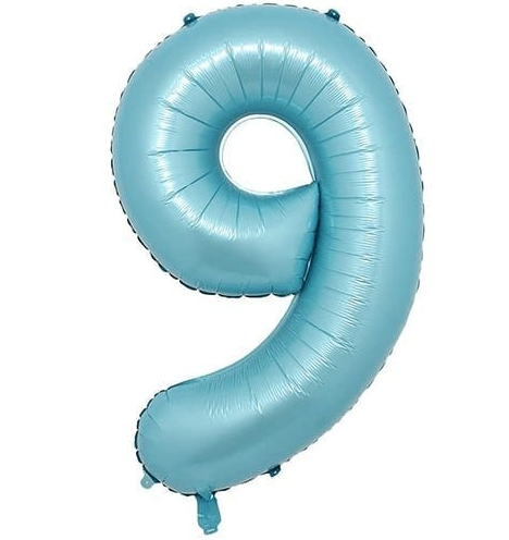 Folyo Balon Mavi 9 34 İnç 76 Cm